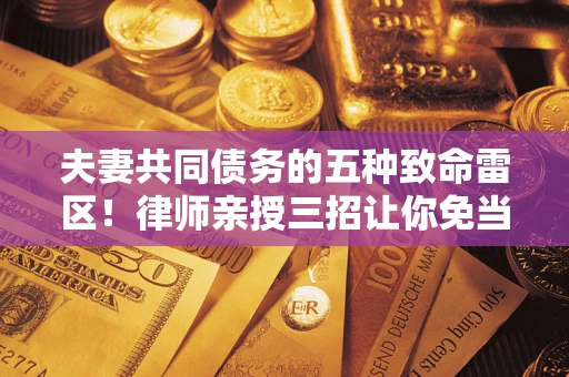 北京夫妻共同债务的五种致命雷区！律师亲授三招让你免当替罪羊